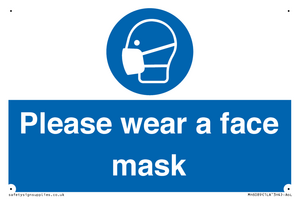Please wear a face mask